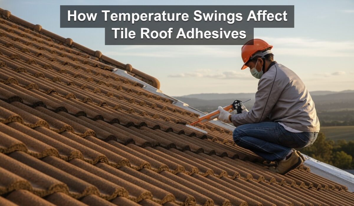 How Temperature Swings Affect Tile Roof Adhesives