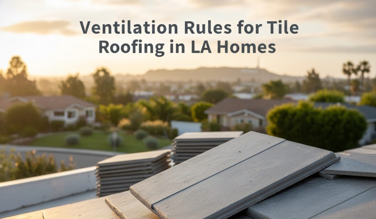 Ventilation Rules for Tile Roofing in LA Homes
