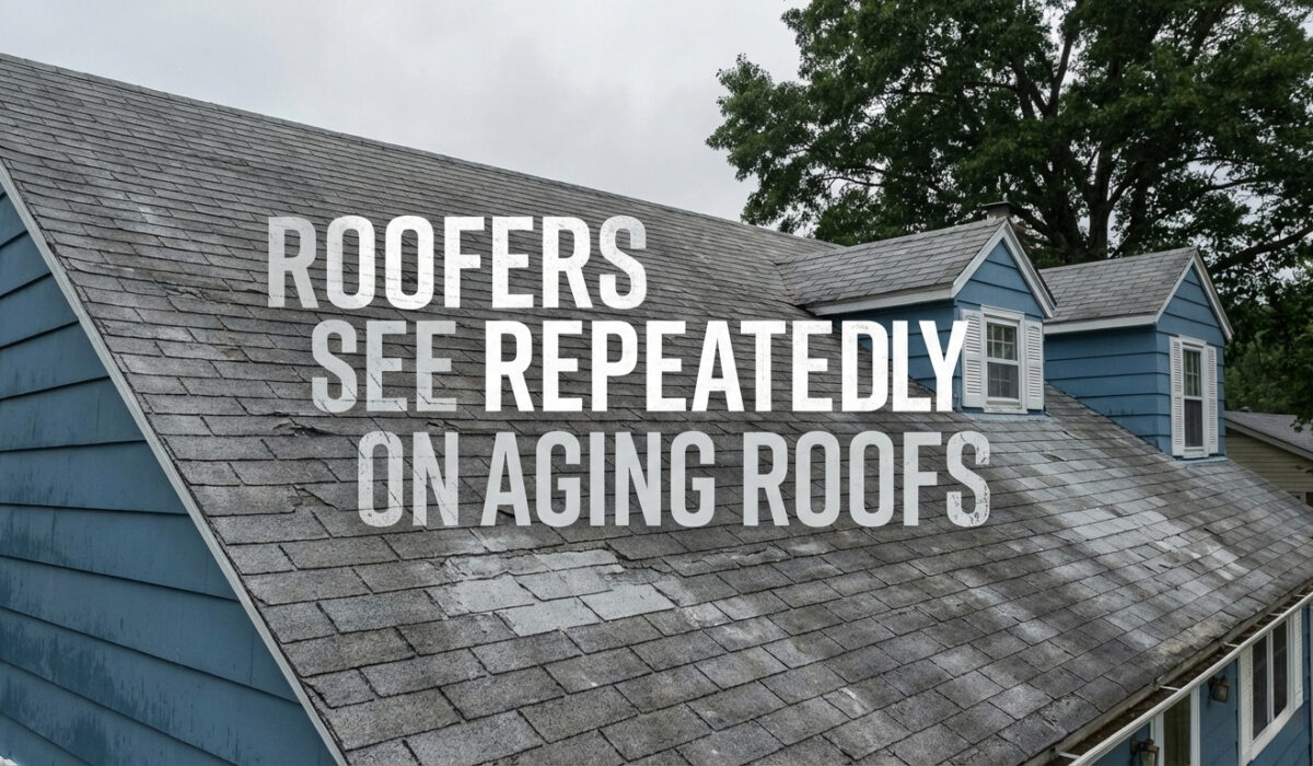 The Failure Points Roofers See Repeatedly on Aging Roofs